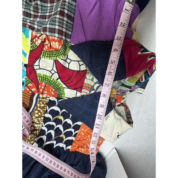 Artsy K. Small Collection Original Top/Blouse Patchwork Boho Zip Back Unique SEE - Picture 13 of 16